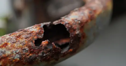 Corroded pipes